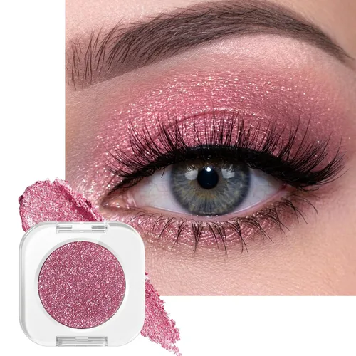 Miniatura 12 de Erinde Paleta de sombra de ojos blanca mate, sombra de ojos en polvo prensado blanco, ultra mezclable, color pigmentado, larga duración, base de 201