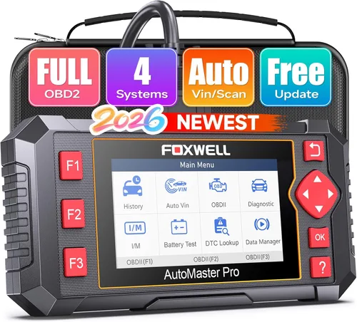 FOXWELL Herramienta de diagnóstico del escáner OBD2 NT604, ABS/SRS/transmisión/comprobación del lector de código del motor para automóviles y