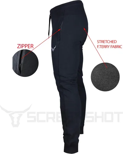 Miniatura 5 de SCREENSHOT Pantalones deportivos de entrenamiento para hombre de alta calidad, ajustados, pantalones deportivos para gimnasio