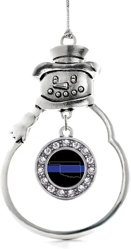 Miniatura 92 de Inspired Silver - Roller Queen - Adorno de Navidad plateado - Adorno circular para árbol de Navidad con circonita cúbica - Decoración colgante