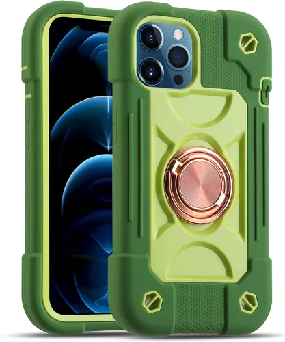 Miniatura 28 de MARKILL Funda compatible con iPhone Air de 6.5 pulgadas 2025 con soporte de anillo giratorio de 360 grados, protección contra caídas de grado