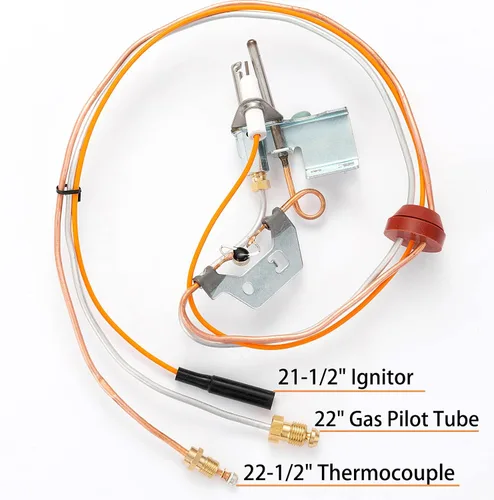 Miniatura 3 de 9003542 Conjunto piloto del calentador de agua NAT montaje de quemador de gas reemplazar 100109295 9003542005 18324190 9003530 compatible con A.O