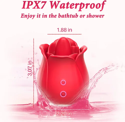 Miniatura 5 de Vibrador de juguete rosa para mujer, mini estimulador de clítoris para lamer la lengua con 9 placeres vibradores para estimulación del clítoris