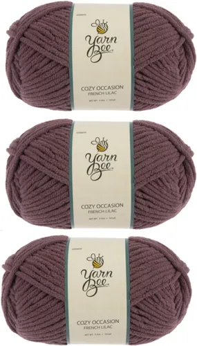 Miniatura 13 de Hilo Yarn Bee súper voluminoso para crochet y tejer – Rollo suave – 92,4 metros de hilo 100% poliéster para crochet, mantas, sombreros y más