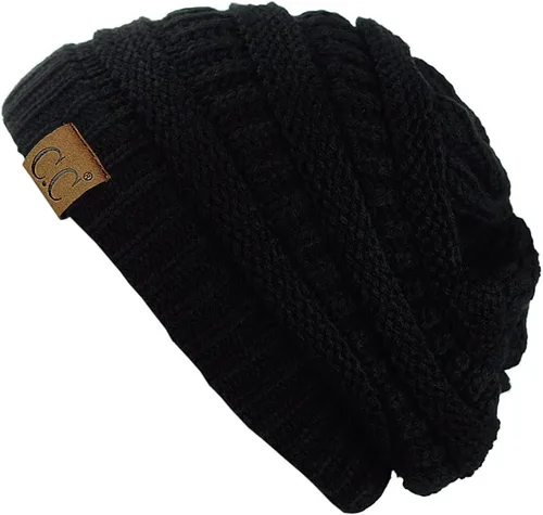 Miniatura 607 de C.C Trendy Warm Chunky Soft Stretch Cable Knit Beanie