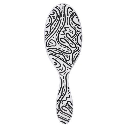 Miniatura 23 de Wet Brush Cepillo desenredante original, cebra, safari, todo tipo de cabello, cerdas ultrasuaves que se deslizan por los nudos con facilidad, peine