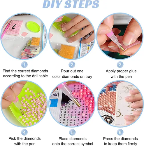 Miniatura 6 de Kits de Pintura de Diamantes Bestact, Kit de Arte de Diamantes de Jesús para Adultos de Perforación Completa Redonda, Pintura con Diamantes