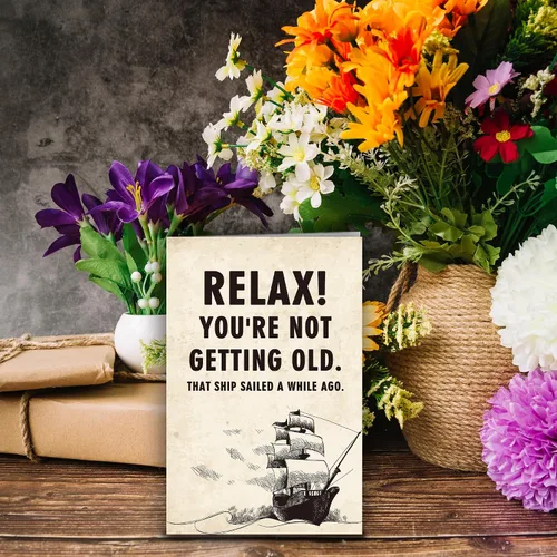 Miniatura 3 de Divertida tarjeta de cumpleaños para hombres y mujeres, regalos de feliz cumpleaños para amigos, idea de decoración de cumpleaños retro para ella