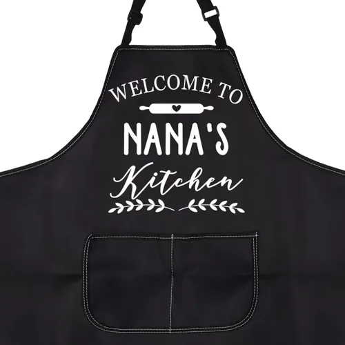 Miniatura 2 de Delantal de regalo de bienvenida a la abuela de Nana's Kitchen con bolsillo para hornear y cocinar
