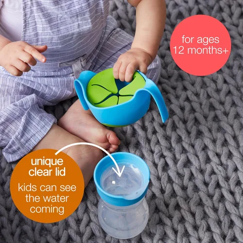 Miniatura 4 de b.box Taza de entrenamiento para niños pequeños: apertura de flujo libre, gran transición de sorbo a taza para niños grandes. Sin BPA, apto para Uva