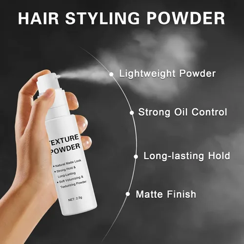Miniatura 3 de Polvo de peinado para hombres y mujeres, ligero y voluminizador para textura del cabello en aerosol con acabado mate, polvo texturizador