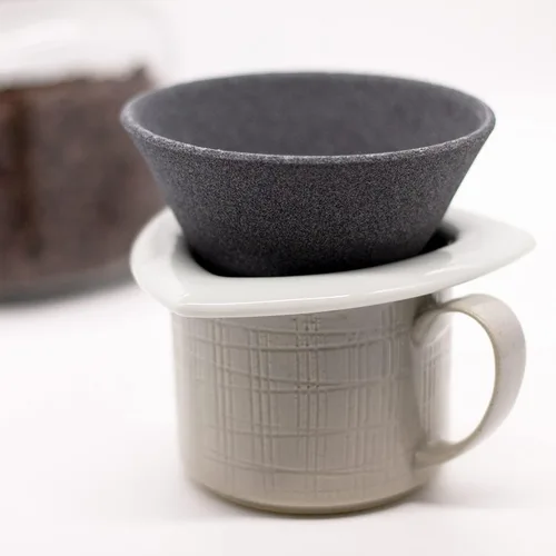 Miniatura 2 de COFIL Standard Ceramic Coffee Filter Dripper with Dedicated Base, White 13904002