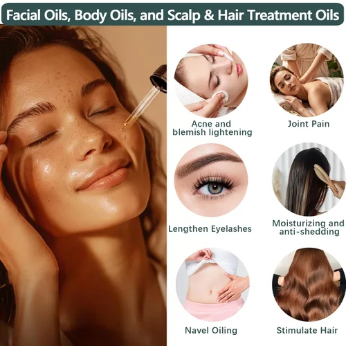 Miniatura 3 de Aceite de ricino orgánico 100% puro aceite natural para el crecimiento del cabello, aceite de ricino para piel, pestañas, uñas, cara, pestañas