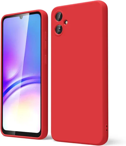 Miniatura 48 de oakxco Funda para teléfono Samsung Galaxy A12 con agarre de silicona líquida, linda delgada fina suave cubierta de gel de goma TPU lisa para mujeres