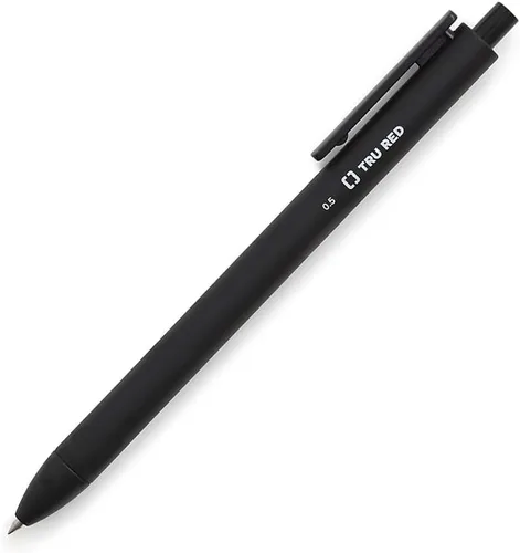 Miniatura 14 de TRU RED Bolígrafos de gel retráctiles, punta media de 0.028 in, tinta negra, paquete de 5 bolígrafos de secado rápido para notas sin manchas
