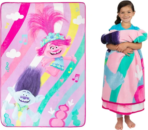 Miniatura 27 de Franco Ropa de cama para niños Manta decorativa de felpa súper suave, 62 x 90 pulgadas, Pokémon Multicolor