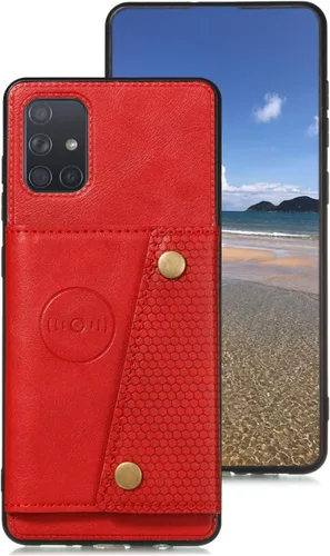 Miniatura 2 de Funda compatible con Xiaomi Redmi Note 7, compatible con Xiaomi Redmi Note 7 Pro M1901F7S M1901F7G M1901F7H M1901F7I Funda de piel sintética con Rojo