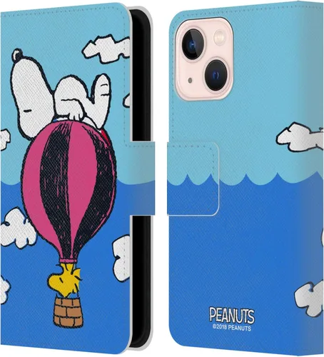 Miniatura 221 de Head Case Designs Funda de piel con licencia oficial de Peanuts Snoopy & Woodstock Balloon Halfs and Laughs para Apple iPhone 7/8/SE 2020 y 2022