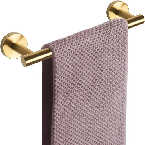 Miniatura 44 de NearMoon - Barra para toallas de baño, soporte de toalla de ducha de acero inoxidable grueso para baño, montado en la pared, longitud total de 12