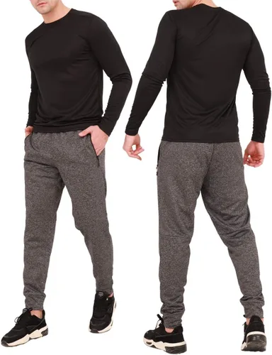Miniatura 6 de Paquete de 12 pantalones deportivos para hombre, pantalones deportivos de entrenamiento para hombre, pantalones deportivos con bolsillos