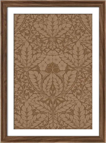 Miniatura 279 de MUDECOR Lienzo enmarcado prémium para pared, pinos nevados en bosque de invierno, ilustraciones modernas, arte contemporáneo, escénico, divertido