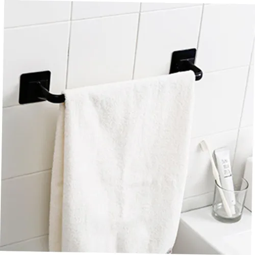 Miniatura 4 de DOITOOL Toallero de plástico resistente, fácil montaje, sin taladro, soporte para toallas de baño para cocina