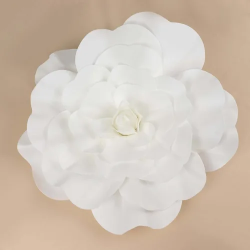 Miniatura 11 de Efavormart - Rosas de espuma 3D grandes para decoración de bodas, paquete de 4 flores artificiales de 12 pulgadas, color oro rosa, ramo de bricolaje