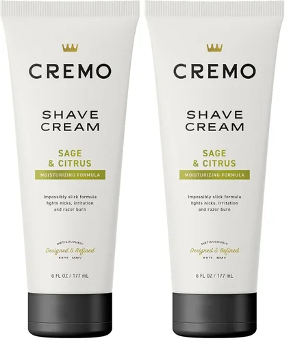 Miniatura 19 de Cremo Silver Water & Birch Crema de Afeitar, Crema de Afeitar Asombrosamente Superior Ultra-Deslizante para Hombres, Combate Cortadas, Cortes