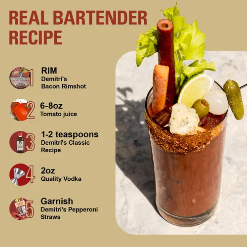 Miniatura 3 de Demitri's Bloody Mary Pepperoni - Popotes (5 unidades)