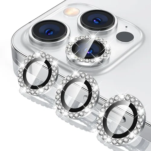 Miniatura 9 de Tensea Protector de lente de cámara para iPhone 14 Pro Max, protector de lente de cámara de vidrio templado 9H, protector de pantalla, anillo
