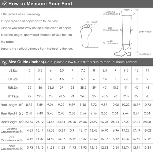 Miniatura 6 de DREAM PAIRS Women's Over The Knee Thigh High Wedge Heel Boots