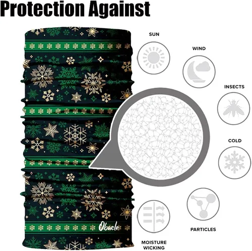 Miniatura 8 de Obacle- Mascarilla de cara para el sol, polvo, protección contra el viento, máscara de tubo, bandana, esqueleto, máscara de rostro delgada