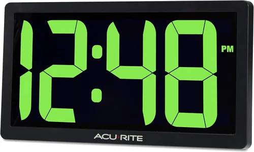 Miniatura 2 de AcuRite Reloj digital LED de 10 pulgadas, brillo de atenuación automática, 10 pulgadas/verde 10.0 in / verde