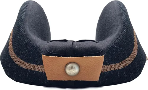 Miniatura 2 de Be Relax Almohada Terapia para Dormir (Camel Negro). Forma Premium Ergo-Smart. Punto Shiatsu. Parche térmico exclusivo para aliviar la tensión