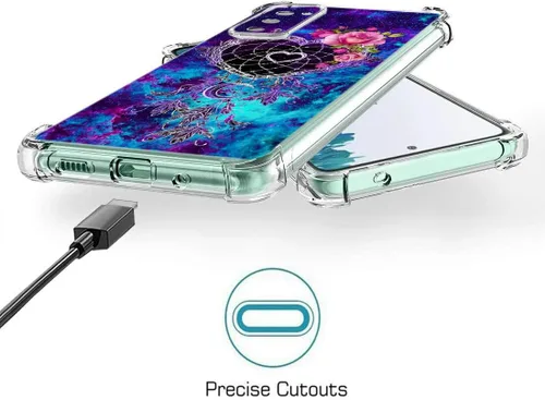 Miniatura 2 de Funda para Galaxy S20 FE 5G, atrapasueños, protección contra caídas espaciales, a prueba de golpes, TPU de cuerpo completo, resistente a