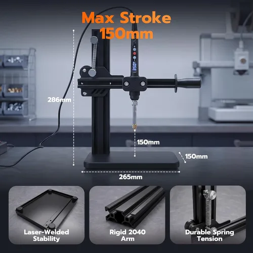 Miniatura 5 de Máquina de Prensado de Calor Vertical 3DZWMAN, Herramienta de Inserción de Conjunto de Calor, Insertos de Latón para Impresión 3D, Punta