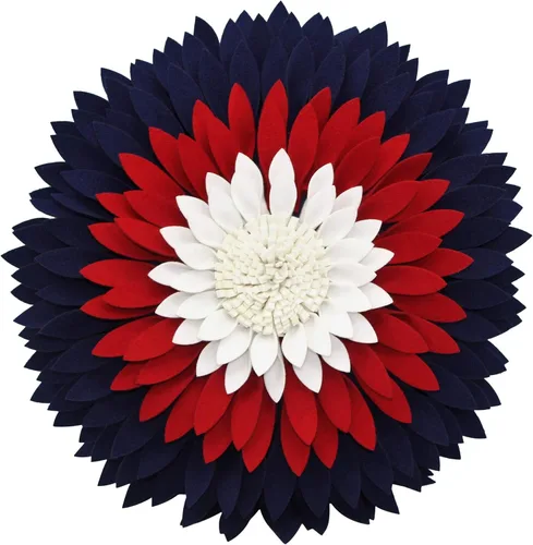 Miniatura 45 de Almohada decorativa 3D de flores de margarita, manta de girasol de 14.5 x 13 pulgadas, decoración redonda para el hogar para sofá y cama