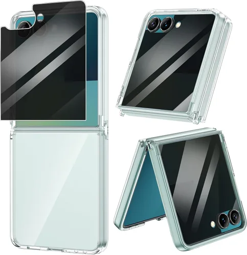 Miniatura 14 de VEGO Funda para Samsung Galaxy Z Flip 4, [antiamarillo] delgada y fina funda protectora de TPU de alta calidad a prueba de golpes para Samsung
