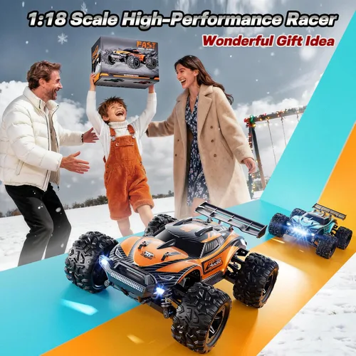 Miniatura 10 de HOMETALL 1:18 Coches RC Rápidos para Adultos - 38+ KPH Coche de Control Remoto Todo Terreno - Camión Monstruo RC de Alta Velocidad 4x4 Todo Terreno