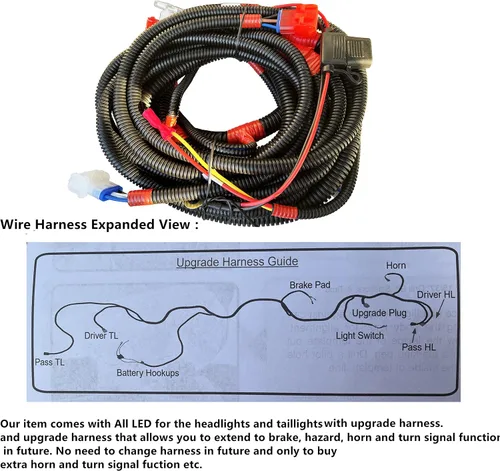 Miniatura 3 de Dr.Acces Kit de luz LED para carrito de golf para EZGO E-Z-GO TXT (años 1994.5-2013)