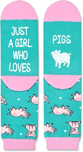 Miniatura 3 de Zmart Funny Duck Pig Dinosaur Fox Gifts for Women, Novelty Wolf Goat Chicken Sloth Hedgehog Socks