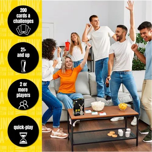 Miniatura 2 de University Games Drunk Ass Team Trivia Game, para edades de 21 años y hasta 4 o más jugadores