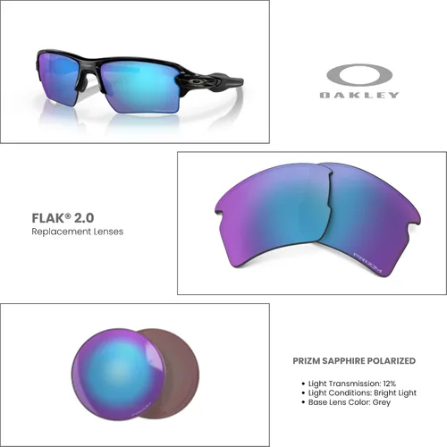 Miniatura 3 de OAKLEY Authentic Flak 2.0 XL OO9188 Polarized REPLACEMENT Lenses +BUNDLE Bag+ Bundle Microfiber Pouch -FRAMES NOT INCLUDED