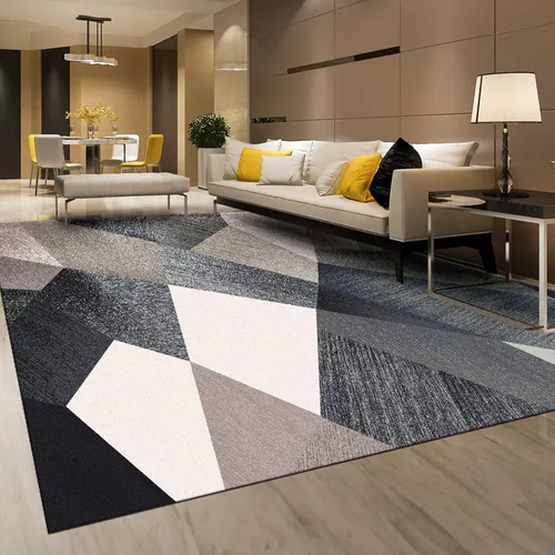 Miniatura 8 de HOMFINE Alfombra de Área Moderna Lavable - Alfombras de Estilo Geométrico 8x10 para Sala de Estar, Dormitorio, Alfombra Lavable a Máquina Suave Verde