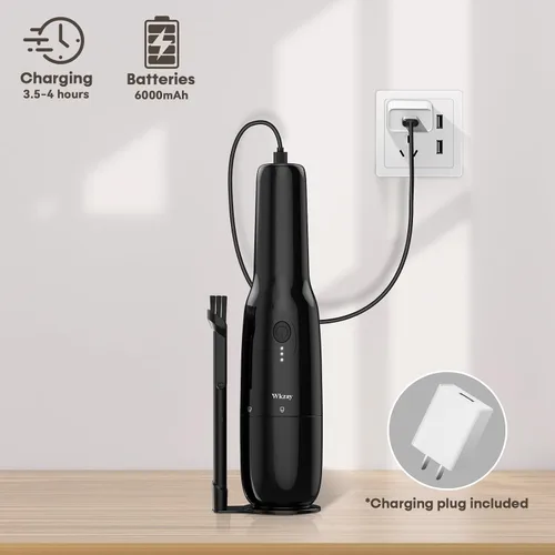 Miniatura 3 de Wkzay Aspirador de mano inalámbrico - Succión de 16000 Pa y motor sin escobillas para limpieza recargable ligera y portátil en el hogar