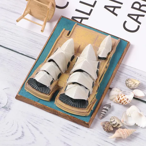 Miniatura 8 de NOLITOY Adornos arquitectónicos simulados - Decoración de resina Modelo único Home Desk Decoratione