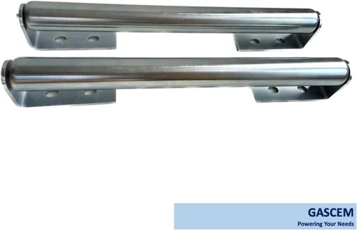 Miniatura 9 de Rodillo largo con juego de soporte, 16 pulgadas de largo, 1.5 pulgadas de diámetro, acero galvanizado, soporte versátil para soportes de rodillos
