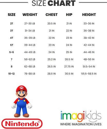 Miniatura 7 de Super Mario Luigi Mario Yoshi Raglan Swim Rash Guard - Conjunto de troncos de natación