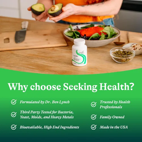 Miniatura 6 de Seeking Health Ox Bile, 125 mg de suplemento de enzima digestiva, apoyo de la vesícula biliar, apoyo a la intolerancia de la histamina, cápsulas