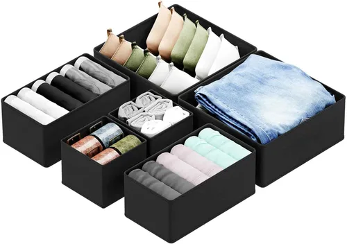 Miniatura 9 de SpaceAid Organizador Divisor de Cajón de Calcetines Paquete de 3, 64 Celdas Organizadores de Ropa Interior para Cómoda Armario Guardería